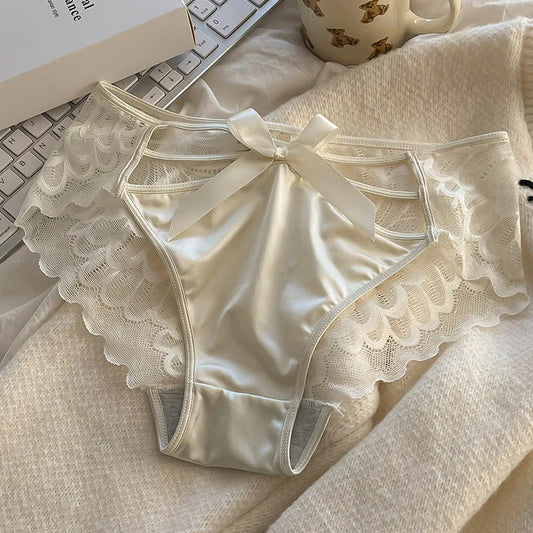 Satin Hollow Lace Panties (3 Packs)