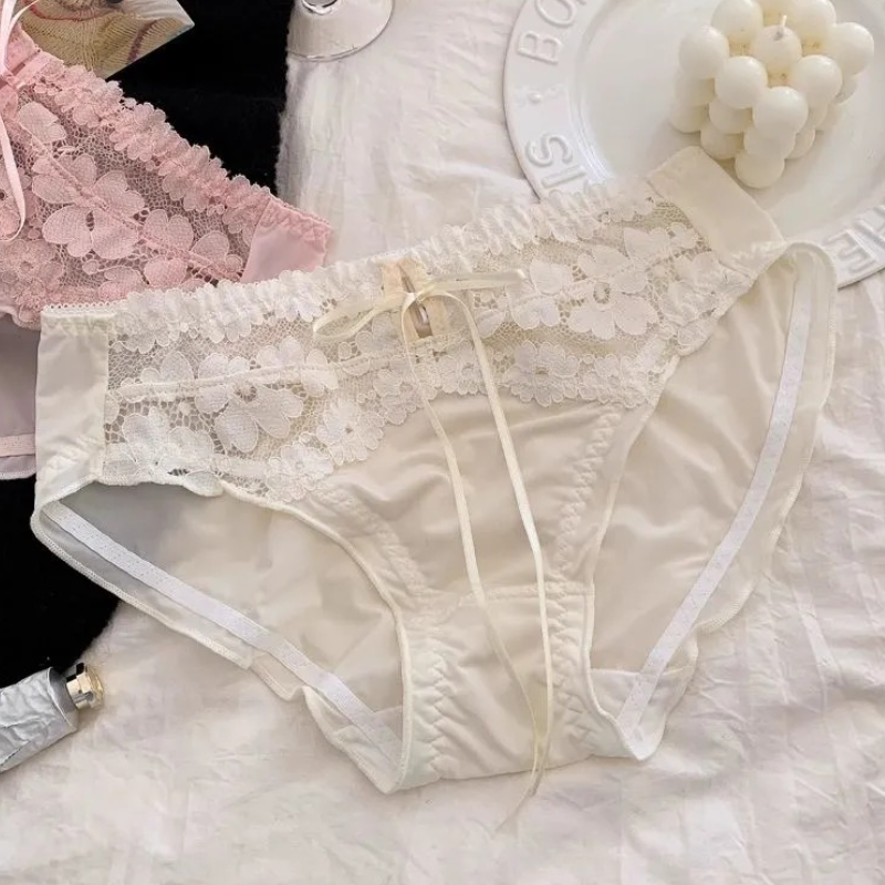 Sweet Bow Lace Panties (4 Packs)