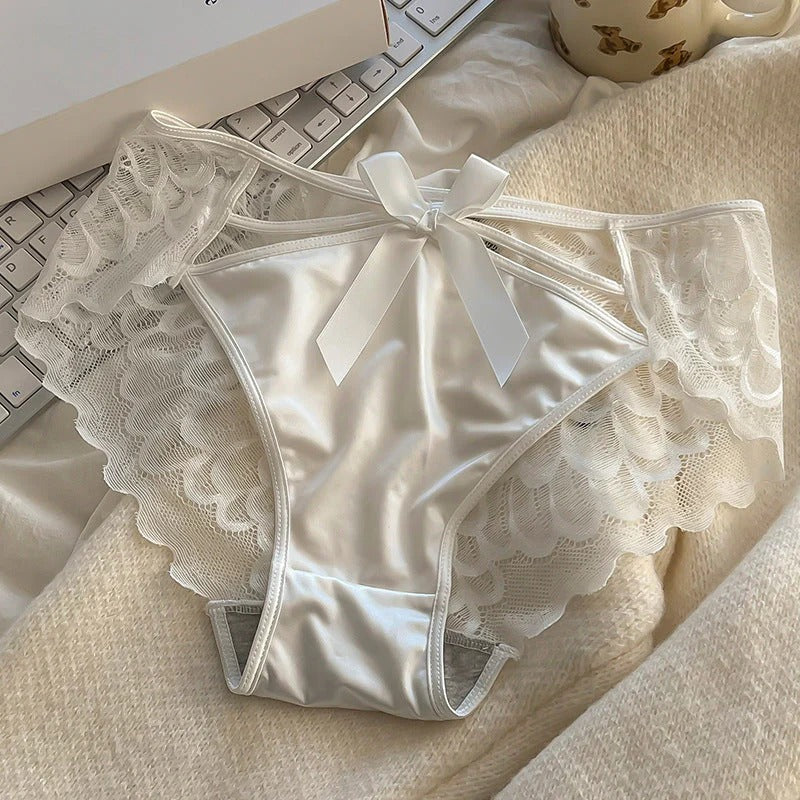 Satin Hollow Lace Panties (3 Packs)