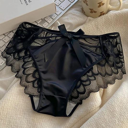 Satin Hollow Lace Panties (3 Packs)