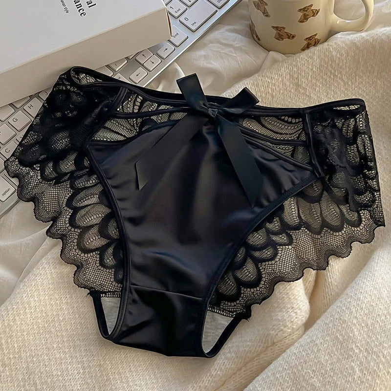Satin Hollow Lace Panties (3 Packs)
