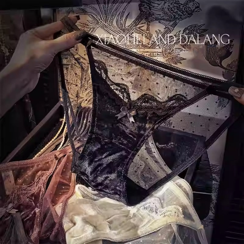 Velvet Lace Panties (3 Packs)