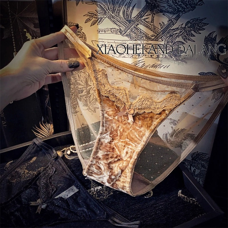 Velvet Lace Panties (3 Packs)