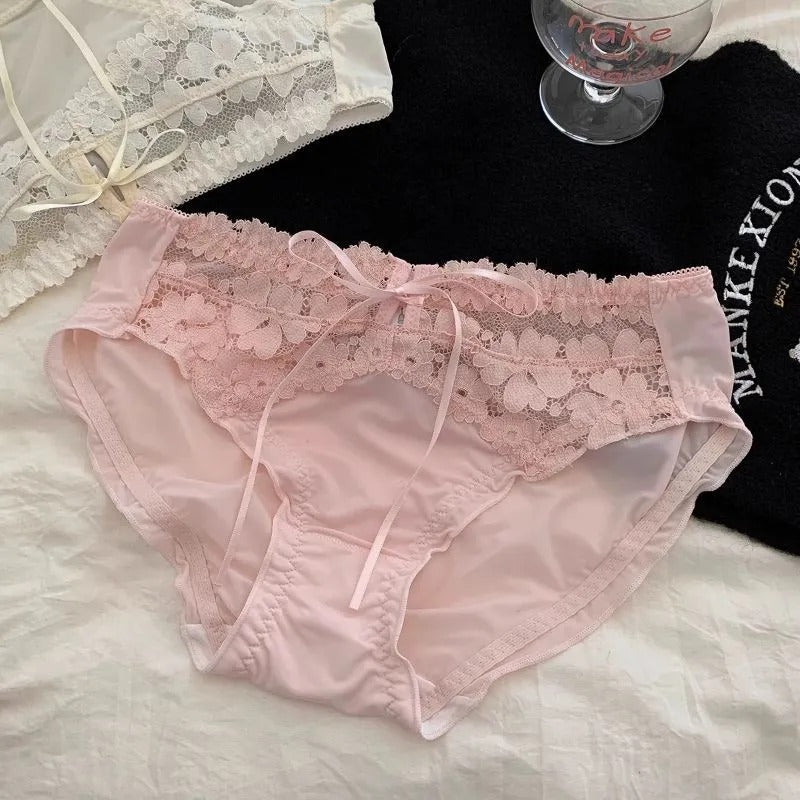 Sweet Bow Lace Panties (4 Packs)