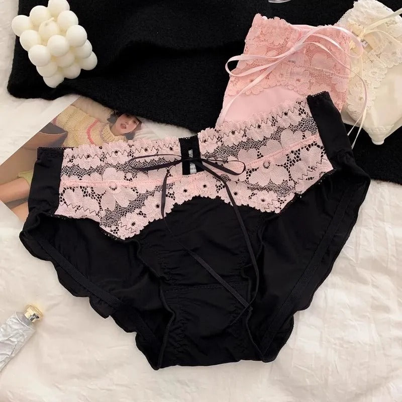 Sweet Bow Lace Panties (4 Packs)