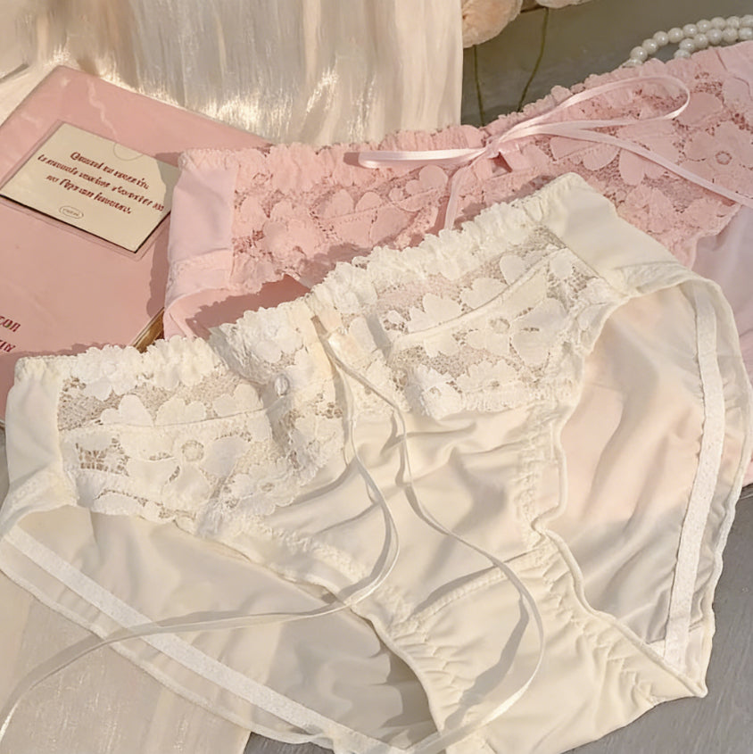Sweet Bow Lace Panties (4 Packs)