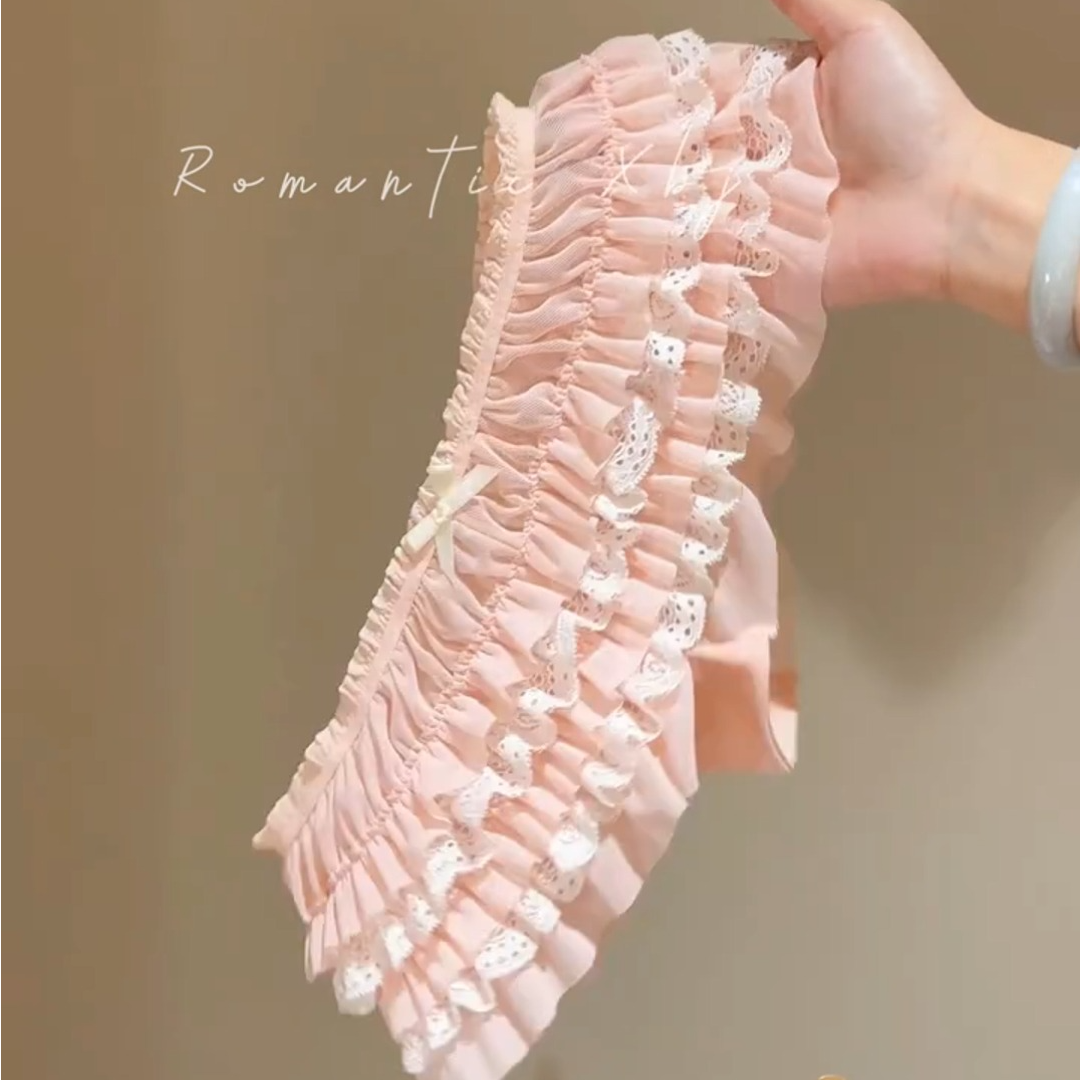 Bow Ruffled Lace Panties (4 Packs)