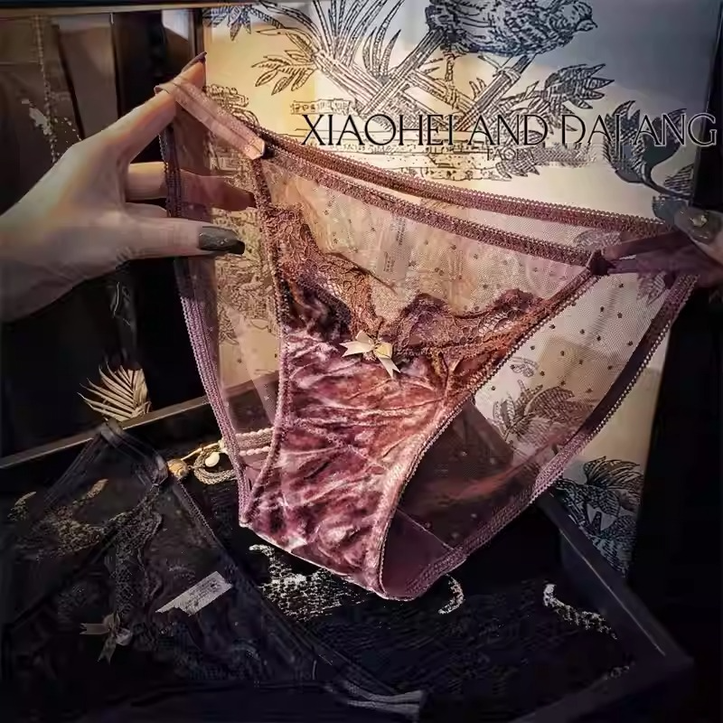 Velvet Lace Panties (3 Packs)